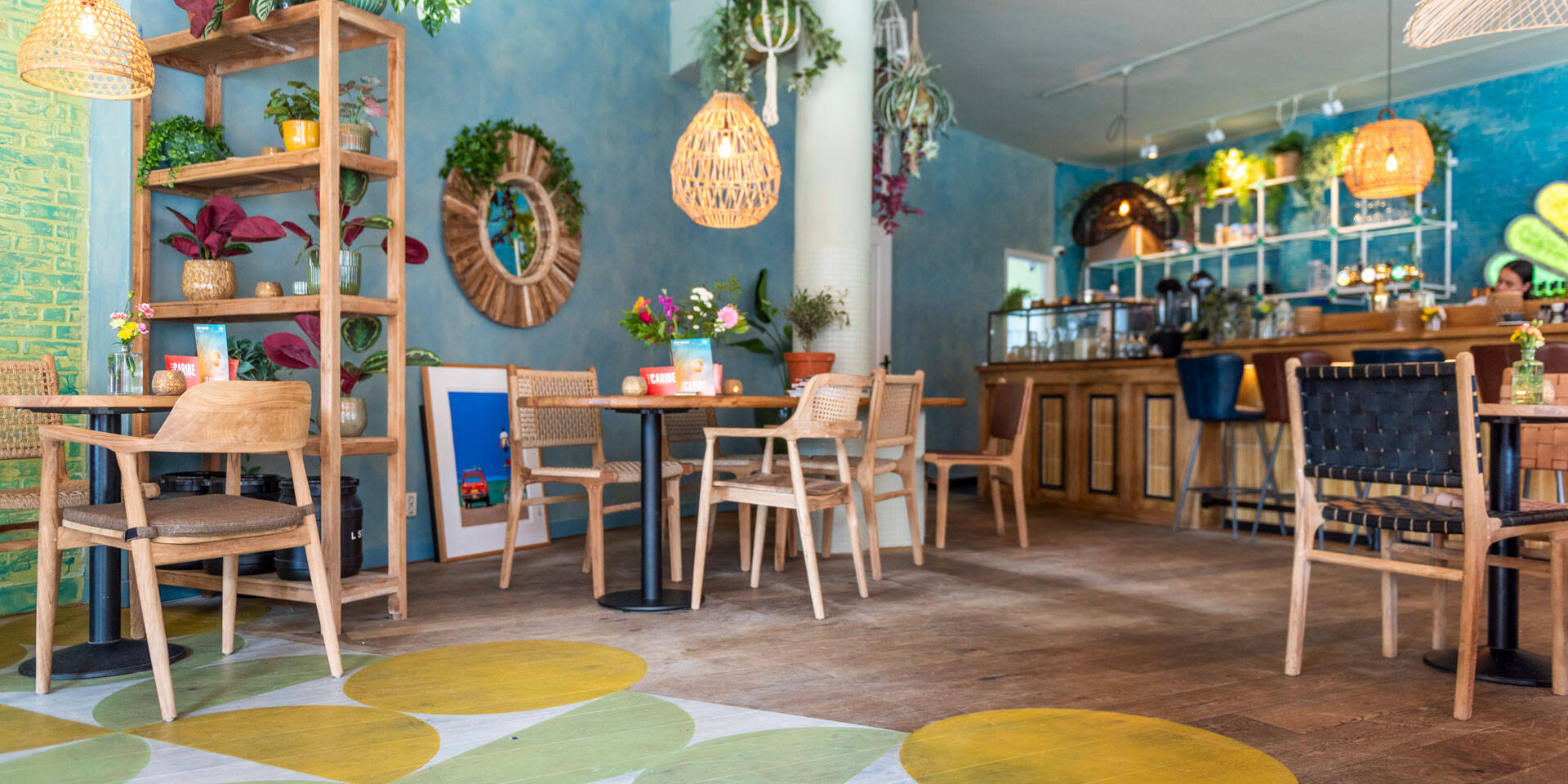 Cafe Caribe Westerpark colourful interior